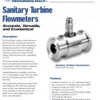 Medidores De Turbina Flow Technology Sanitary Series Inoxidable